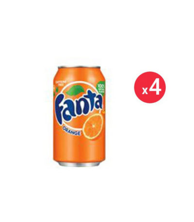 Fanta Orange Canette Pack 33CL X4