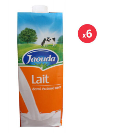 Jaouda UHT Demi Ecreme pack 6X1L