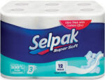 SELPAK Papiers Toilette 3Plis X12