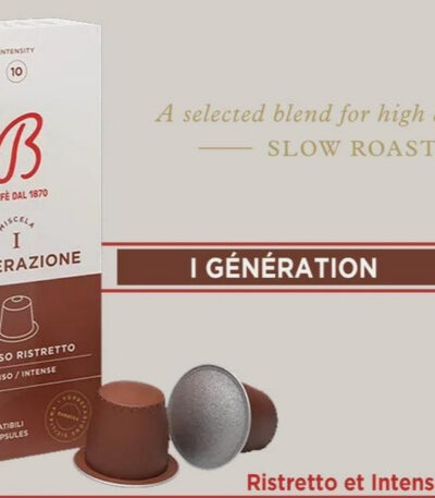 Café BARBERA ESPRESSO RISTRETTO (intensité 10)* 10 capsules