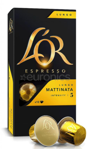 L'OR LUNGO MATTINATA Intensité 5 10 Capsules Espresso
