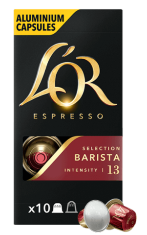 café L'OR Sélection BARISTA 10 Capsules ESPRESSO intensité 13