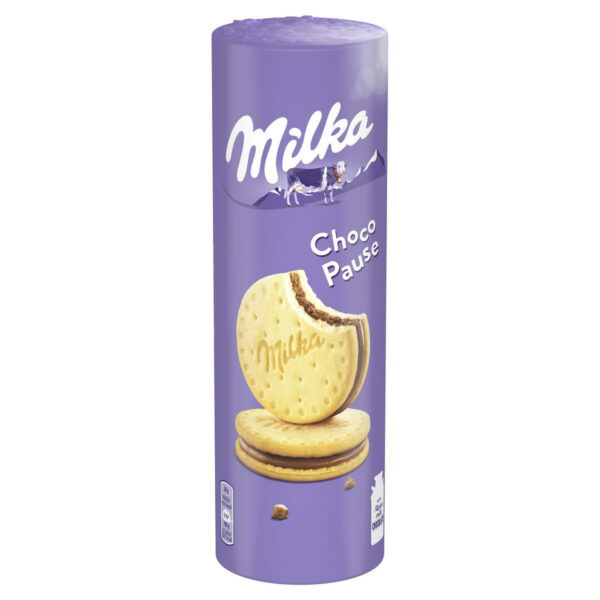 milka choco pause biscuits fourés au chocolat 260g