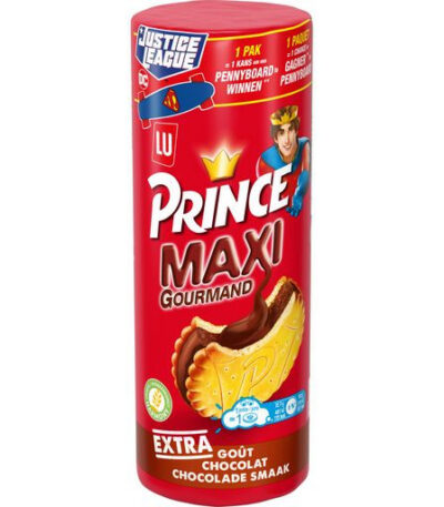 PRINCE maxi biscuits fourés au chocolat 250g