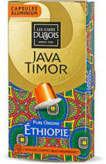 Capsules Cafés dubois pure éthiopie Java timor *10