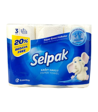 SELPAK essuie-tout 3 rouleaux