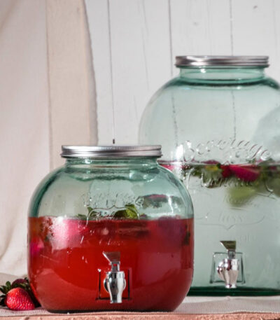 DISTRIBUTEUR EN VERRE AUTHENTIC 6 LITRES (eau,jus,boisson...)