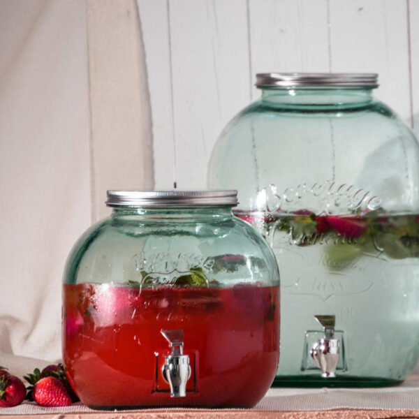 DISTRIBUTEUR EN VERRE AUTHENTIC 6 LITRES (eau,jus,boisson...)